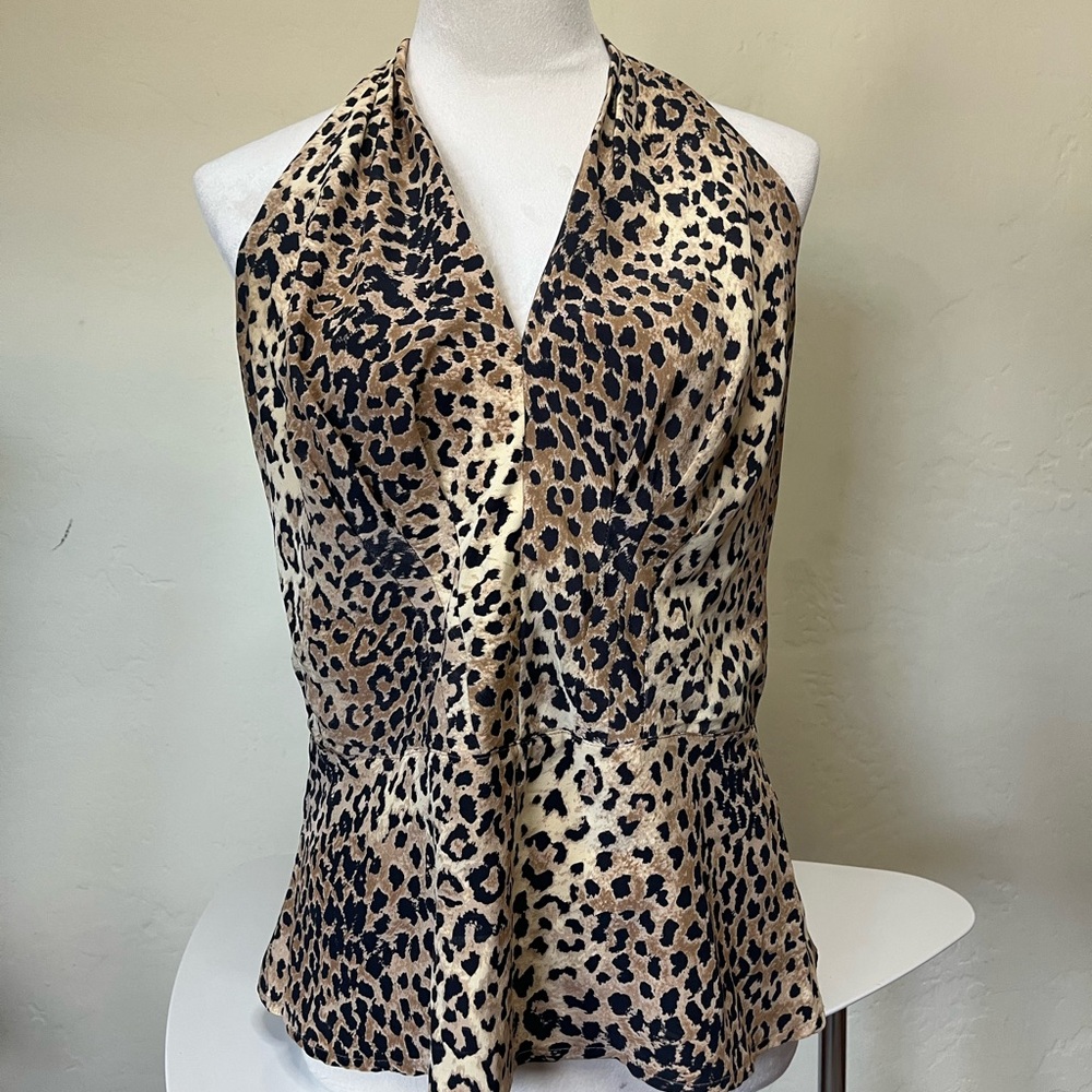 Trashy Diva rare vintage silk leopard top